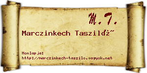 Marczinkech Tasziló névjegykártya